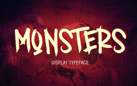 MONSTERS Display Font