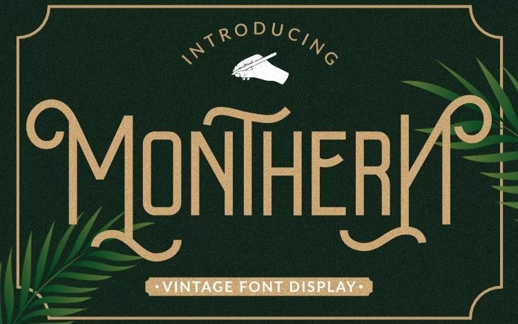 Monthren Display Font