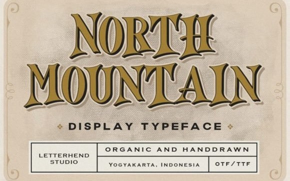 North Mountain Display Font