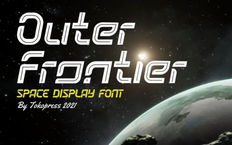 Outer Frontier Display Font