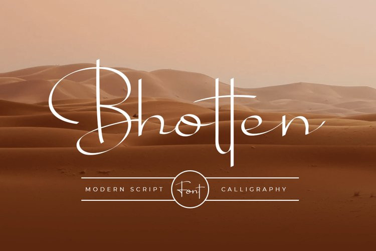 Bhotten Handwritten Font