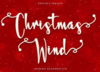 Christmas Wind Calligraphy Font