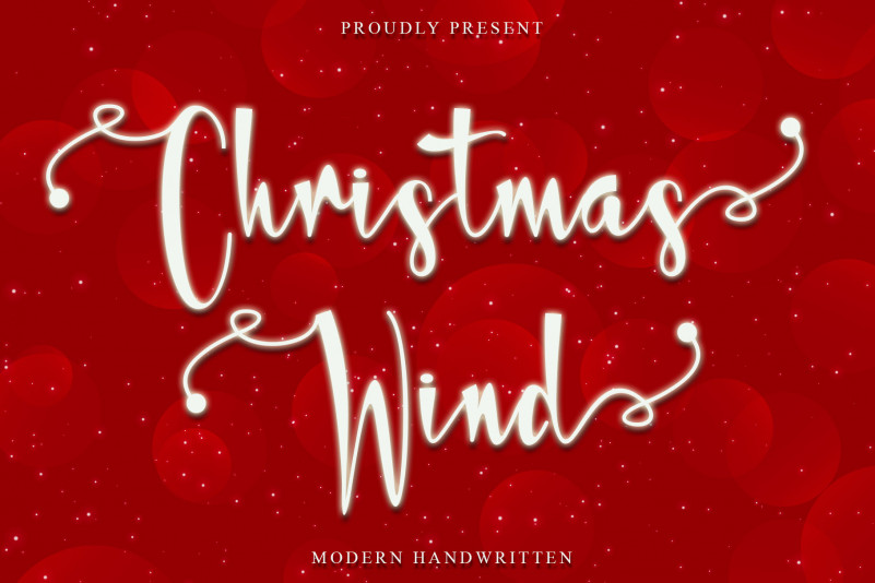 Christmas Wind Calligraphy Font