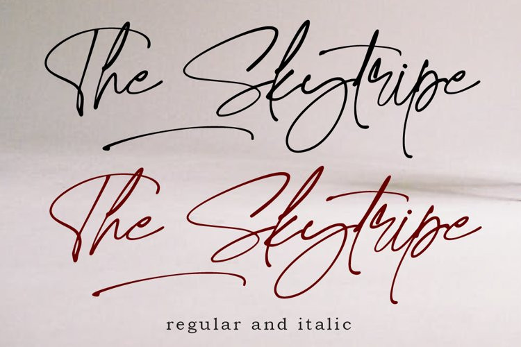 The Skytripe Handwritten Font