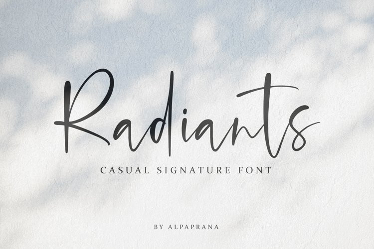 Radiants Script Font