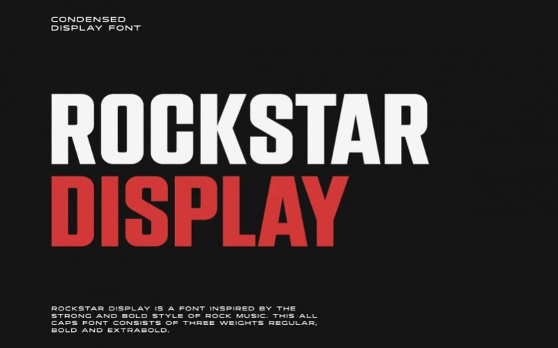 Rockstar Display Font