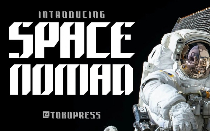 Space Nomad Display Font