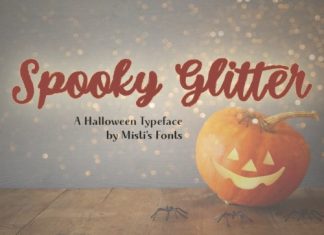 Spooky Glitter Script Font