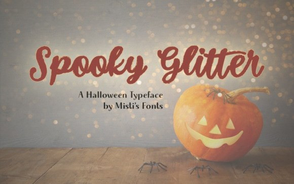 Spooky Glitter Script Font