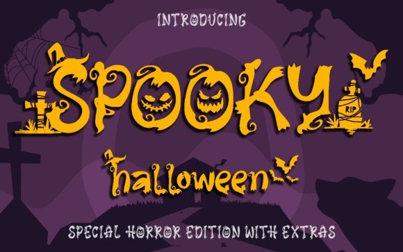 Spooky Halloween Display Font