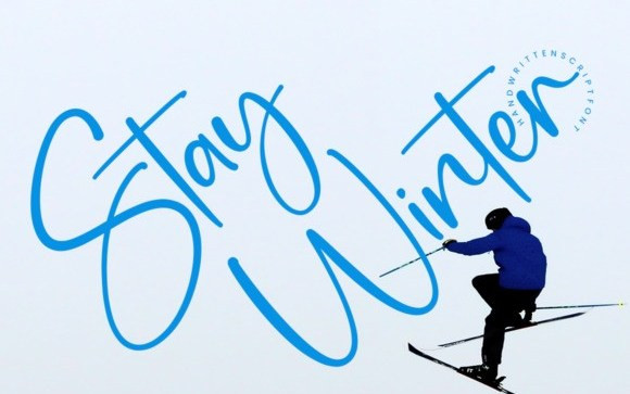 Stay Winter Script Font