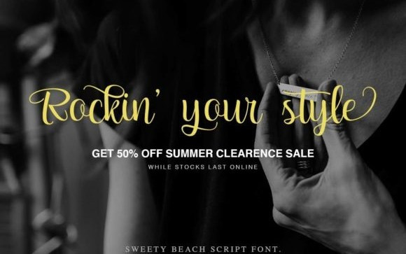 Sweety Beach Script Font