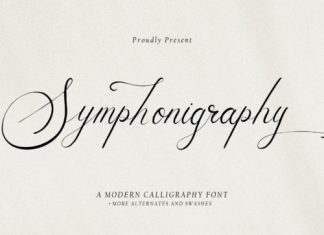 Symphonigraphy Calligraphy Font