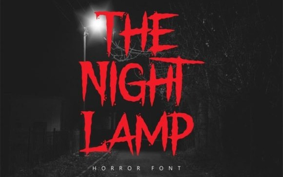 The Night Lamp Display Font