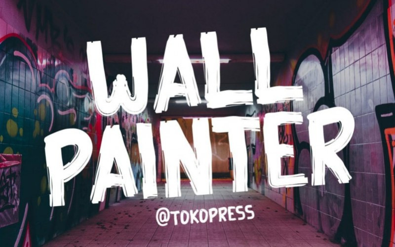 Wall Painter Brush Font