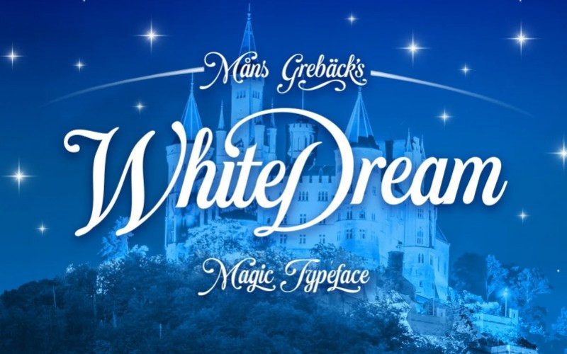 White Dream Calligraphy Font