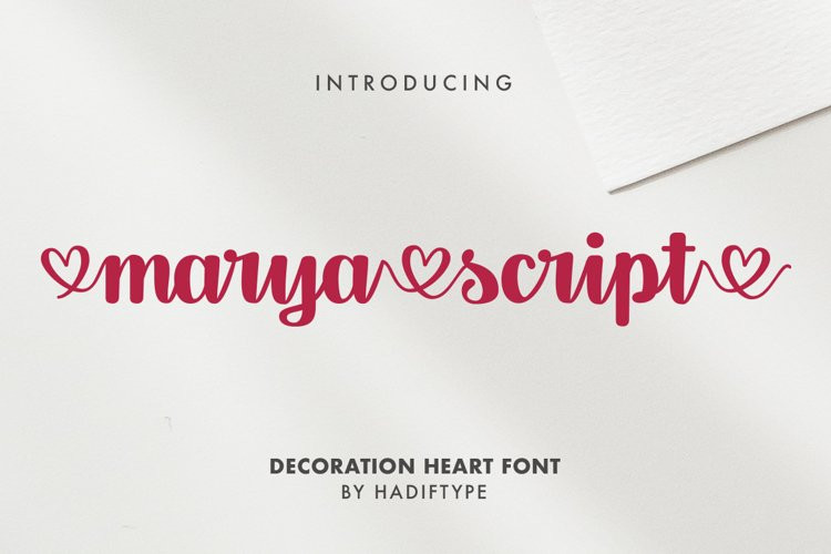 Marya Script Font