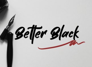 Better Black Brush Font