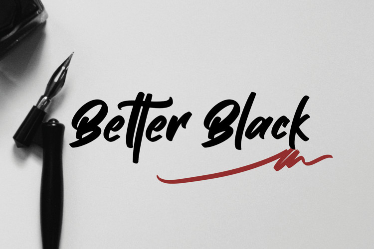 Better Black Brush Font