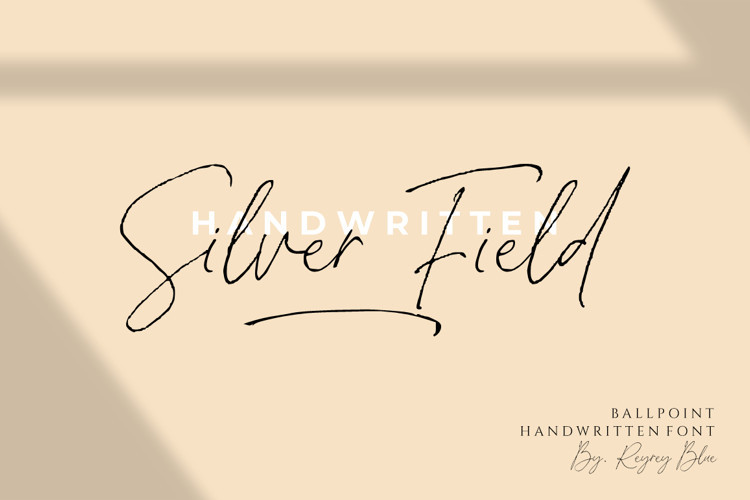 Silver Fields Handwritten Font