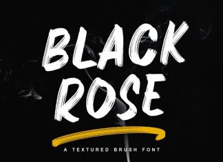 Blackrose Brush Font