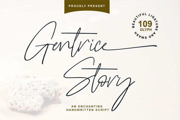 Gentrice Story Handwritten Font