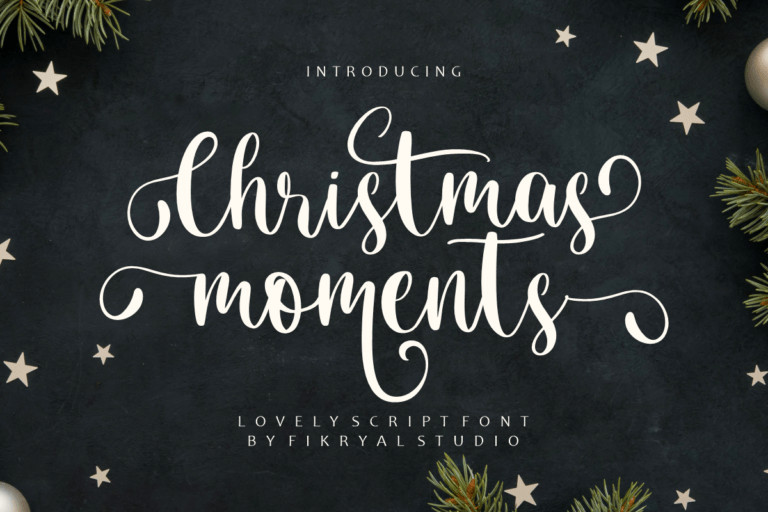 Christmas Moments Calligraphy Font