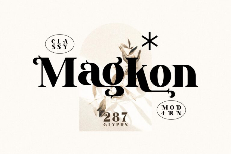 Magkon Serif Font