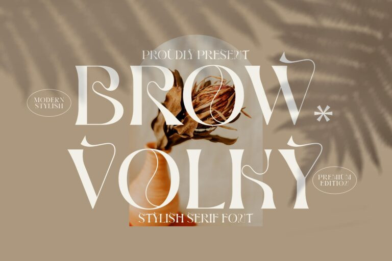 Brow Volky Serif Font