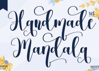 Handmade Mandala Script Font