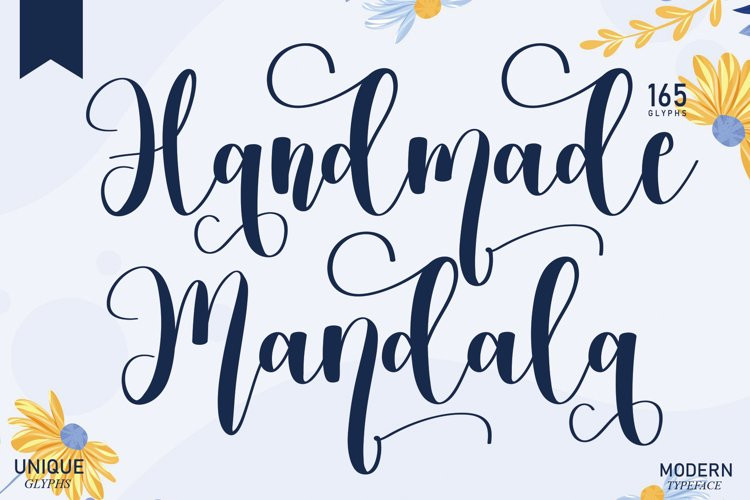 Handmade Mandala Script Font