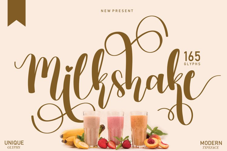 Milkshake Script Font