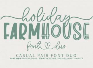 Holiday Farmhouse Font Duo