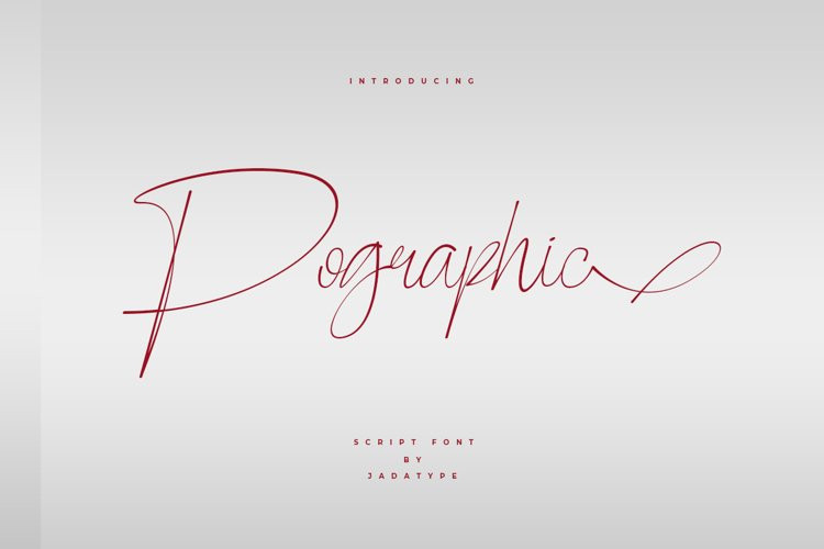 Pographic Handwritten Font