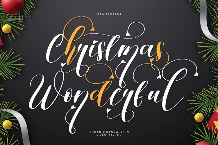 Christmas Wonderful Calligraphy Font