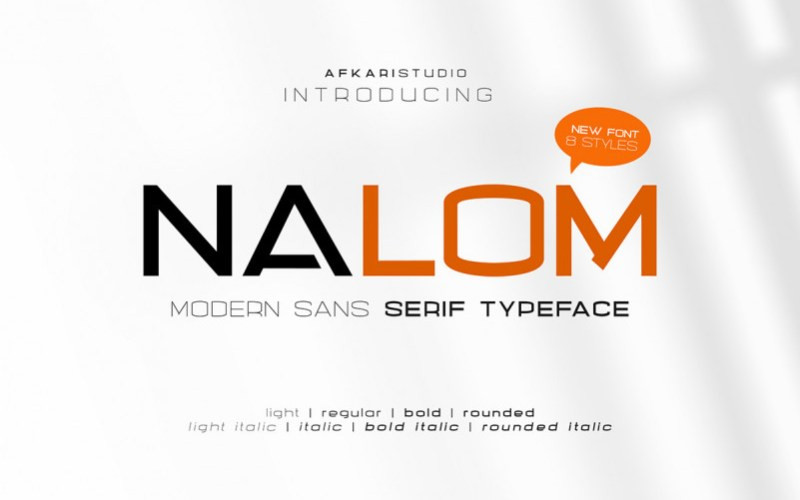 Nalom Sans Serif Font