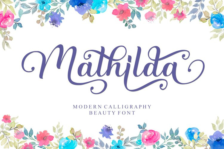 Mathilda Calligraphy Typeface