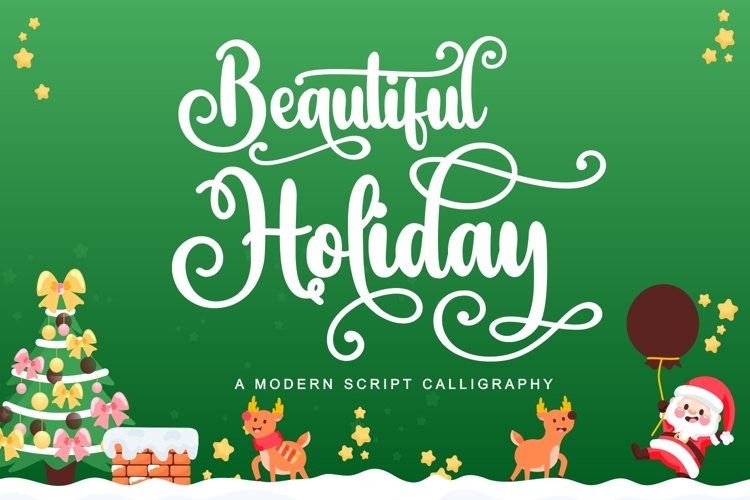 Beautiful Holiday Calligraphy Font