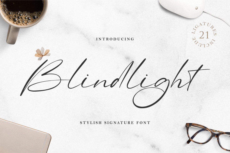 Blindlight Script Font