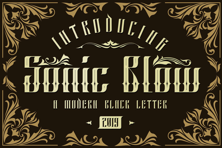 Sonic Blow Display Font