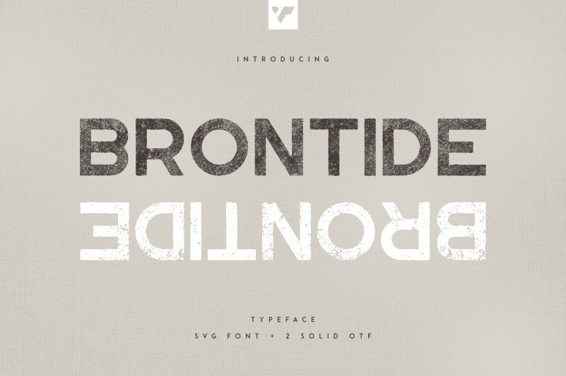 BRONTIDE Display Font