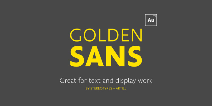 Golden Sans Font