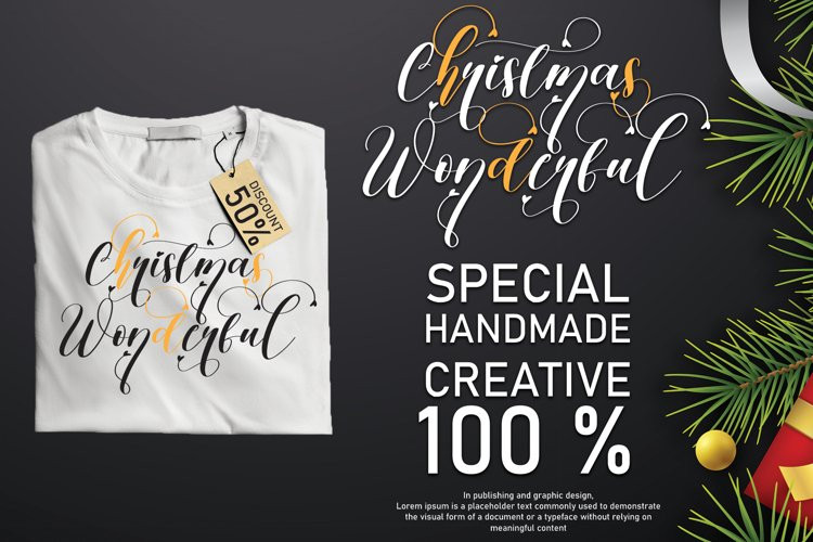 Christmas Wonderful Calligraphy Font