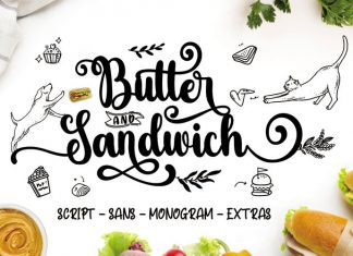 Butter Sandwich Calligraphy Font