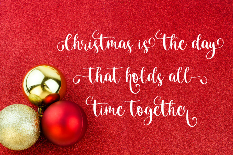 Christmas Moments Calligraphy Font