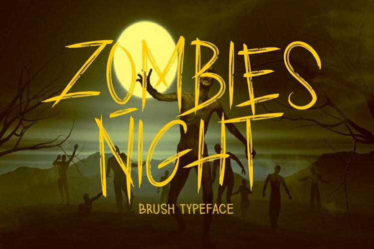 ZOMBIES NIGHT Display Font