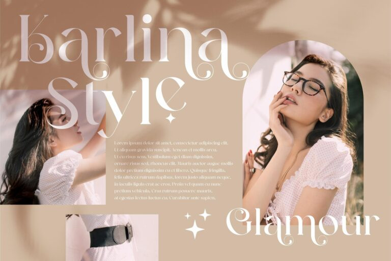 Glamour Karlina Serif Font