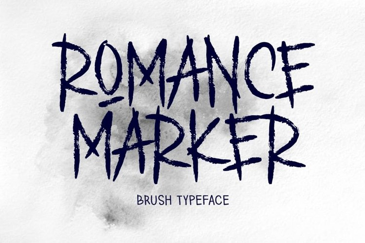 ROMANCE MARKER Display Font