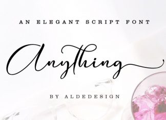 Anything Calligraphy Typeface