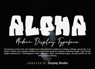 Alpha Display Font
